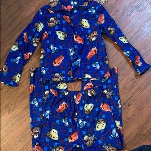 Boys flannel longsleeved pajama set